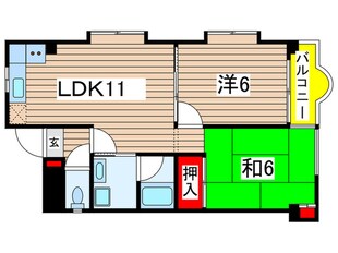 パティオ１２６の物件間取画像